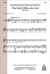 What Shall I Offer to the Lord SATB choral sheet music cover